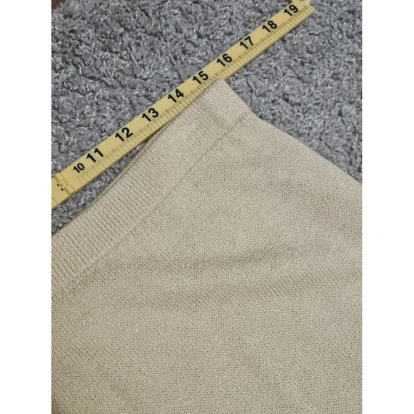 St. John Evening by Marie Gray Maxi Skirt Cream Size 12 Santana Knit - Picture 6 of 12